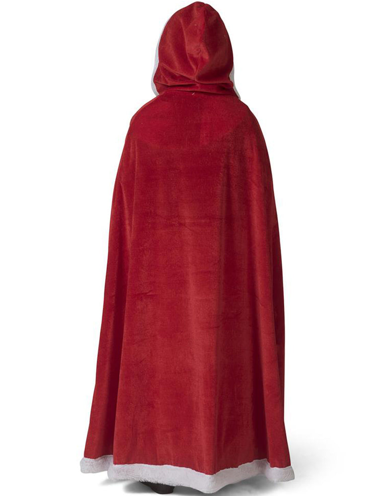 Königsumhang mit Fellbesatz für Mädchen - Rot | Cape Kostüm Königin Prinzessin