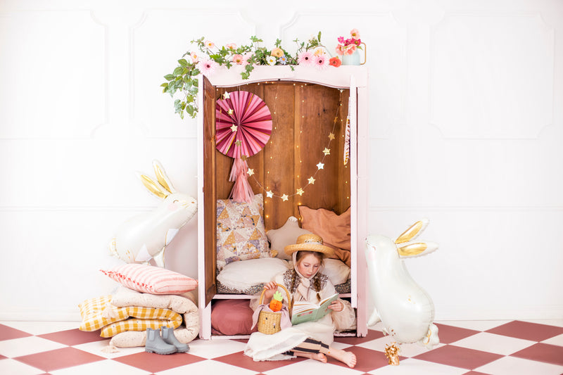 Dekofächer Bedruckt 43/35/26cm/3St. Blumen