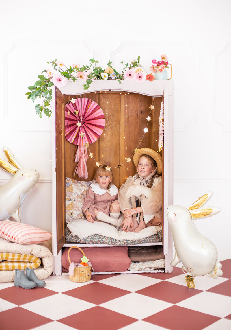 Dekofächer Bedruckt 43/35/26cm/3St. Blumen