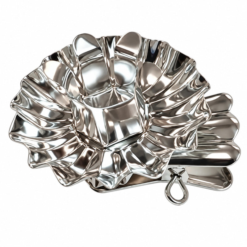 Baumkerzenhalter aus Metall - 10 Stück Ø 15mm | 10002 - Silber