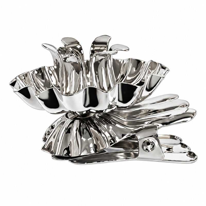 Baumkerzenhalter aus Metall - 10 Stück Ø 15mm | 10002 - Silber