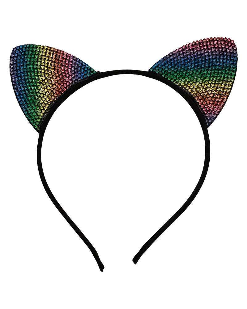 Katzenohren Haarreif "Rainbow" Bunt | 5er Set