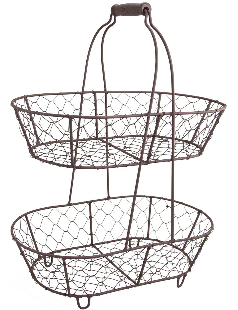 Riffelmacher Metall Körbe 2-tlg. Hänge Etagere 38 cm | 08214