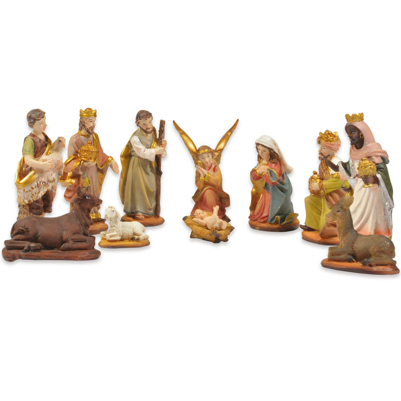 Riffelmacher Krippenfigurenset 11-tlg.  3-7 cm 78322 | Gold