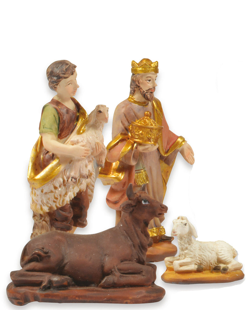Riffelmacher Krippenfigurenset 11-tlg.  3-7 cm 78322 | Gold