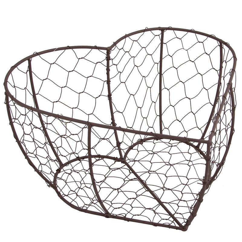Riffelmacher Herz Metallkorb 08212 | 26 x 13 cm - Drahtkorb