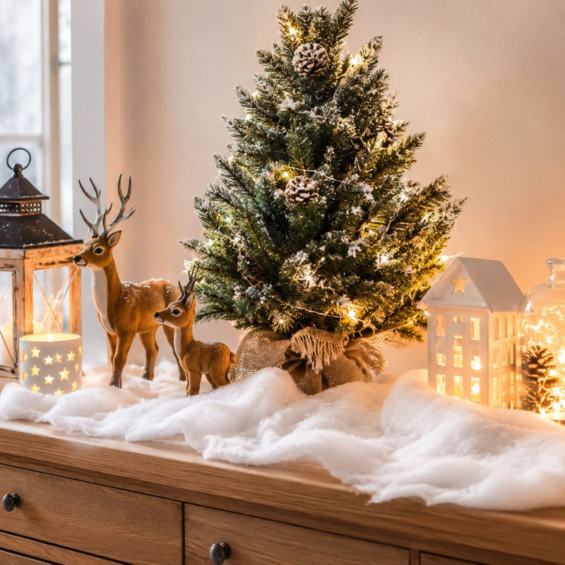 Riffelmacher Deko Schneewatte 100g 68261 | Weiß - Bastelwatte Kunstschnee