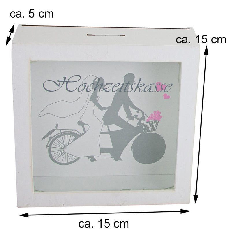 Riffelmacher Spardose "Hochzeitskasse" 08335 | 15 x 15 cm