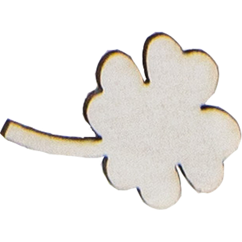 Holz Streudeko "Glücksklee" - 2 cm 07620 | 24 tlg. - Hochzeit Tischdekoration