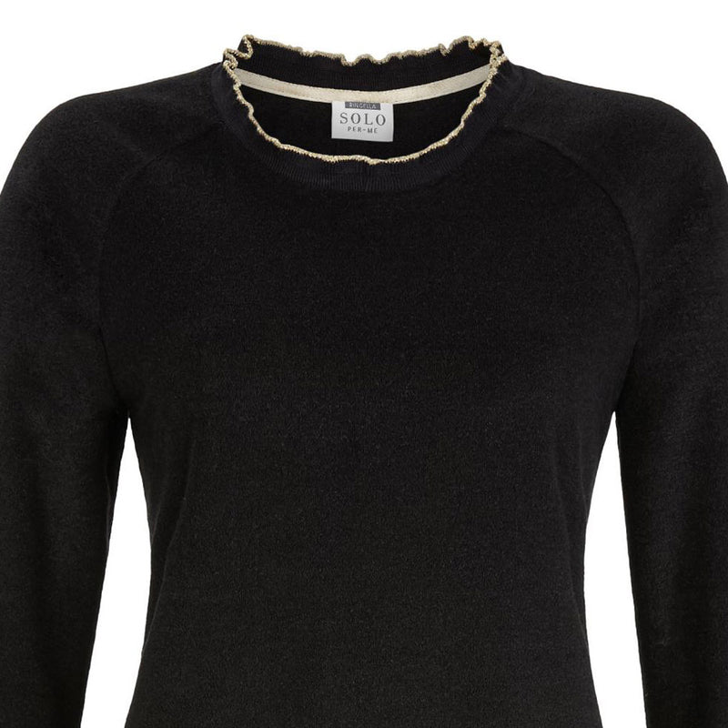 RINGELLA Damen Pullover aus Frotteeflausch 2538403 | Schwarz