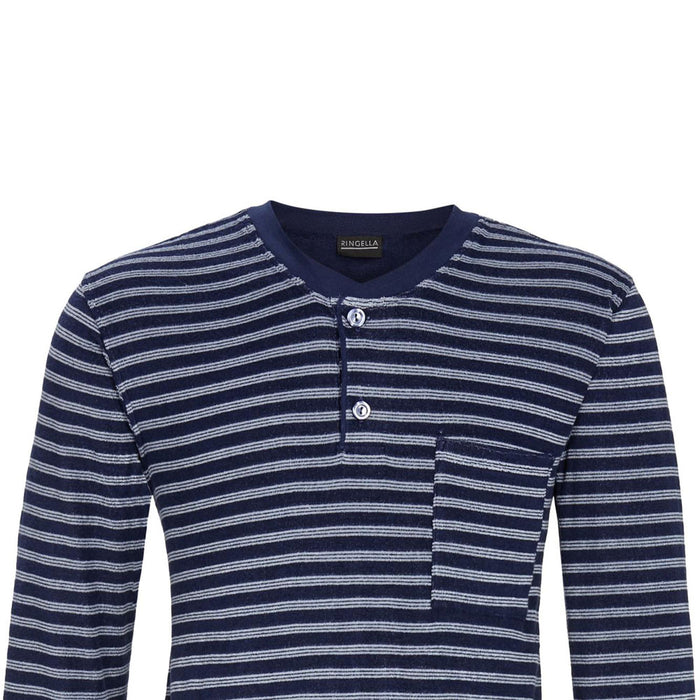 RINGELLA Herren Langarm Pyjama aus Stretchfrottee 2541224 | Night