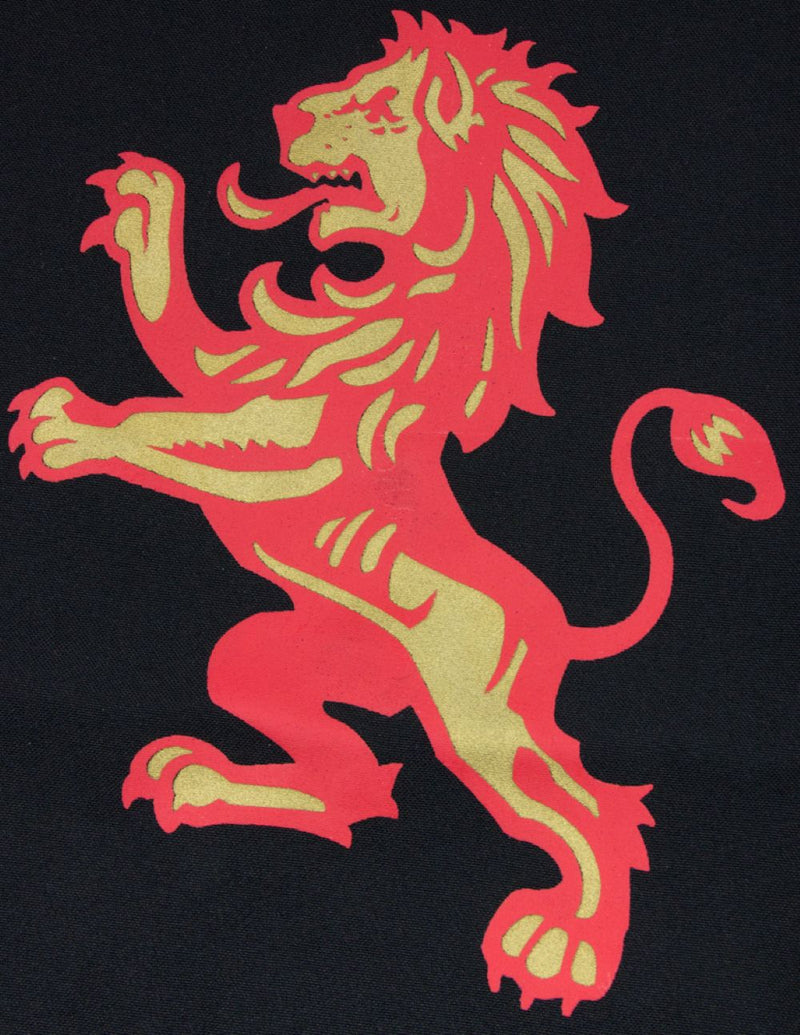 Ritter Tunika für Kinder mit Wappen Löwe Schwarz Rot