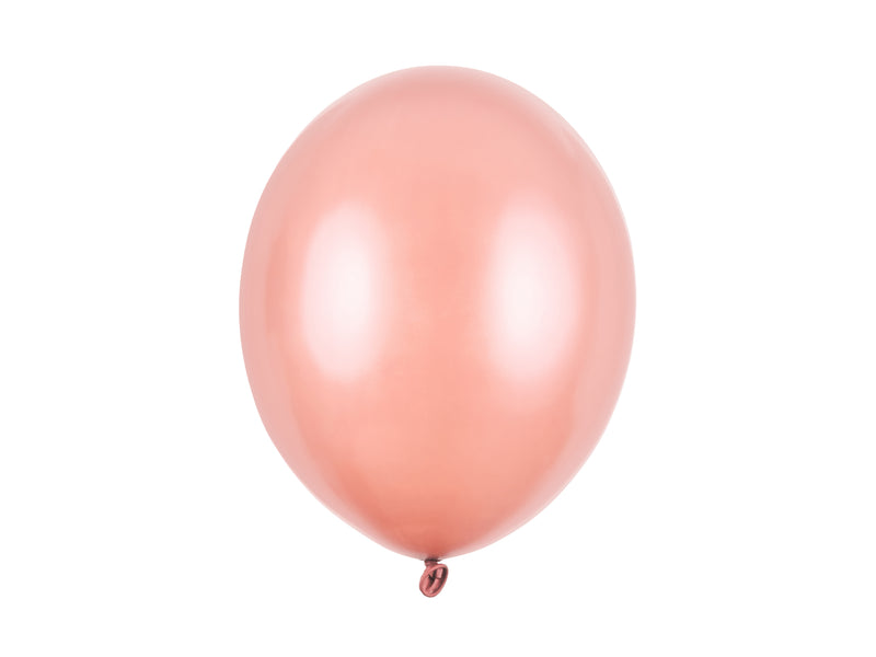 100 Stk. Luftballon Ø30cm "Uni Metallic" | Rose Gold