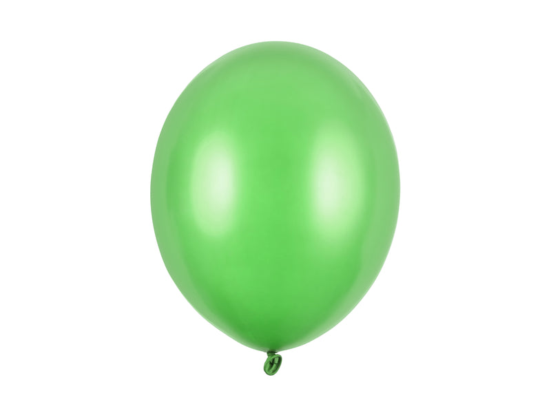 10 Stk. Luftballon Ø30cm "Uni Metallic" | Hellgrün