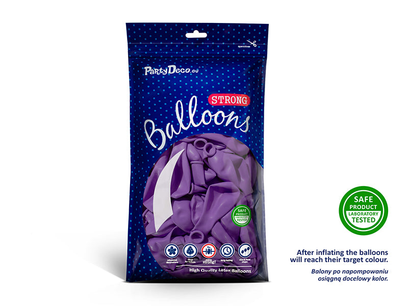 50 Stk. Luftballon Ø30cm "Uni Pastell" | Lavendelblau