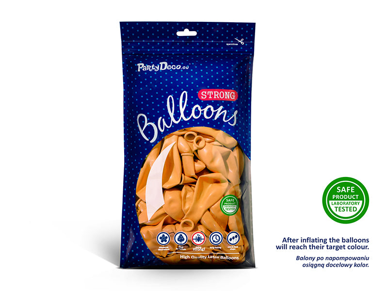 50 Stk. Luftballon Ø30cm "Uni Pastell" | Orange