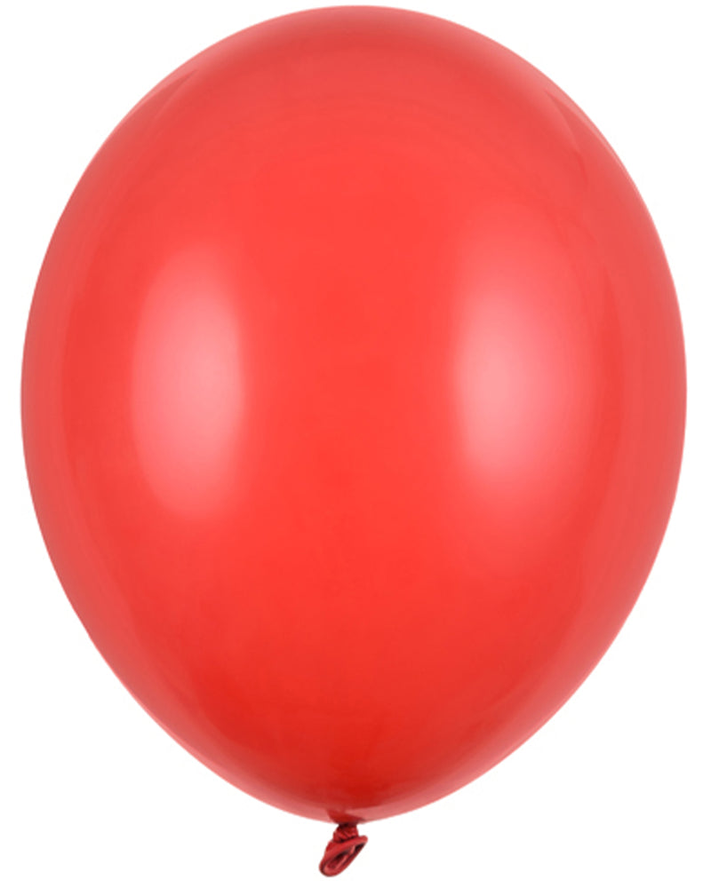 10 Stk. Luftballon Ø30cm "Uni Pastell" | Rot
