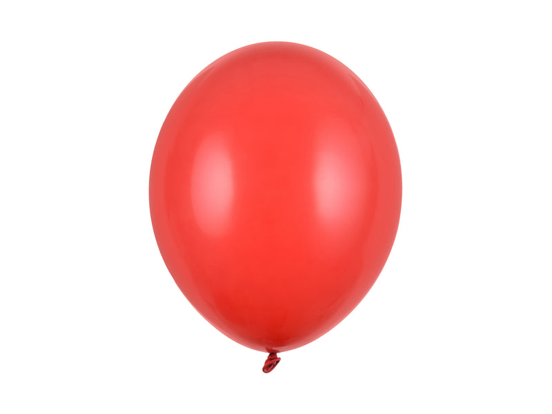 100 Stk. Luftballon Ø30cm "Uni Pastell" | Rot
