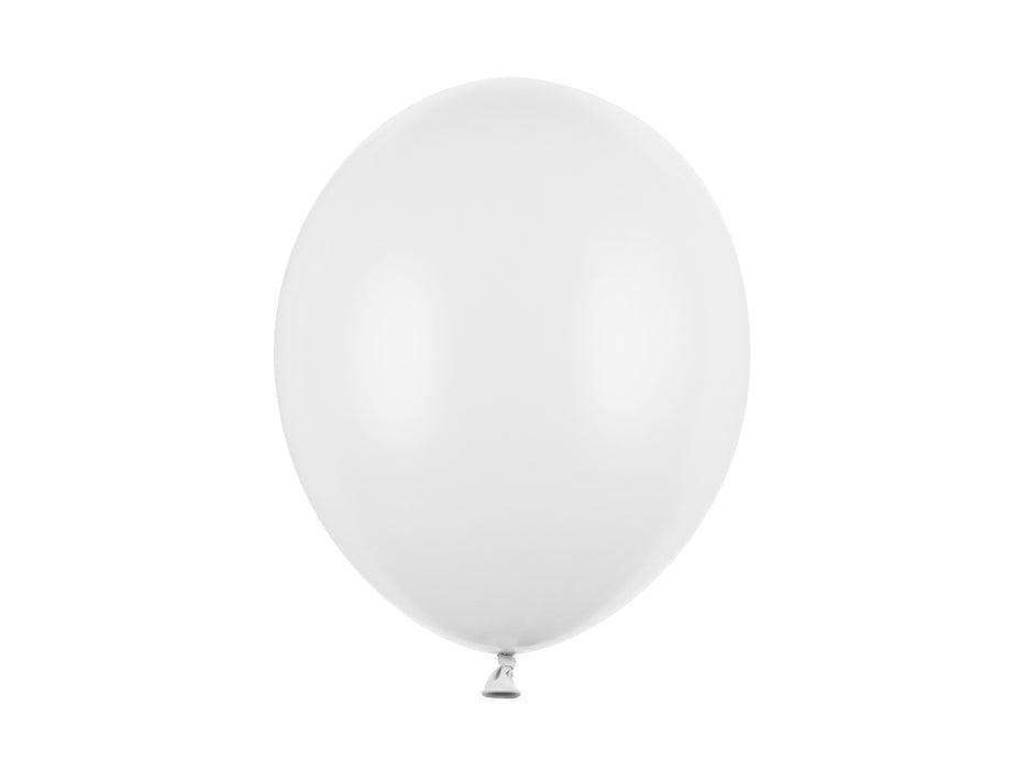 10 Stk. Luftballon Ø30cm "Uni Pastell" | Weiß