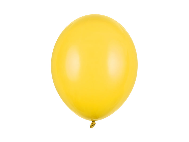 10 Stk. Luftballon Ø30cm "Uni Pastell" | Honiggelb