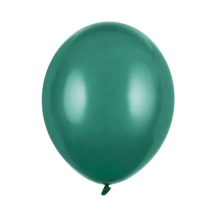 10 Stk. Luftballon Ø30cm "Uni Pastell" | Bottle Green