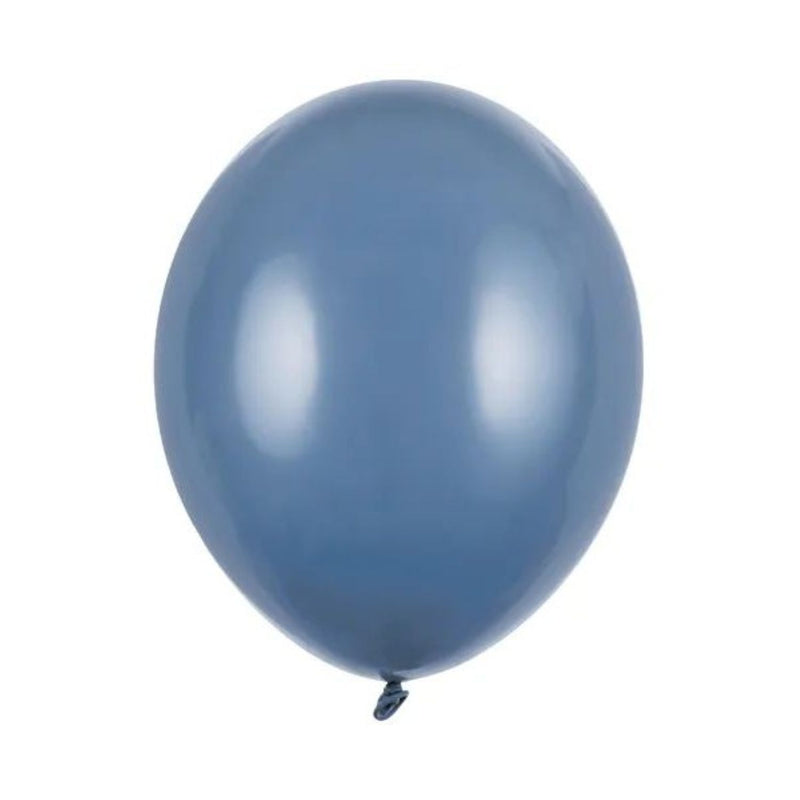 10 Stk. Luftballon Ø30cm "Uni Pastell" | Marine Blau