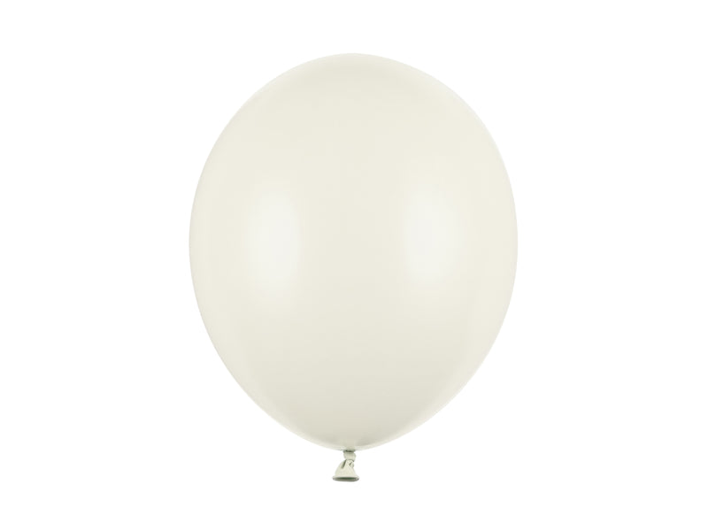 10 Stk. Luftballon Ø30cm "Uni Pastell" | Creme Weiß