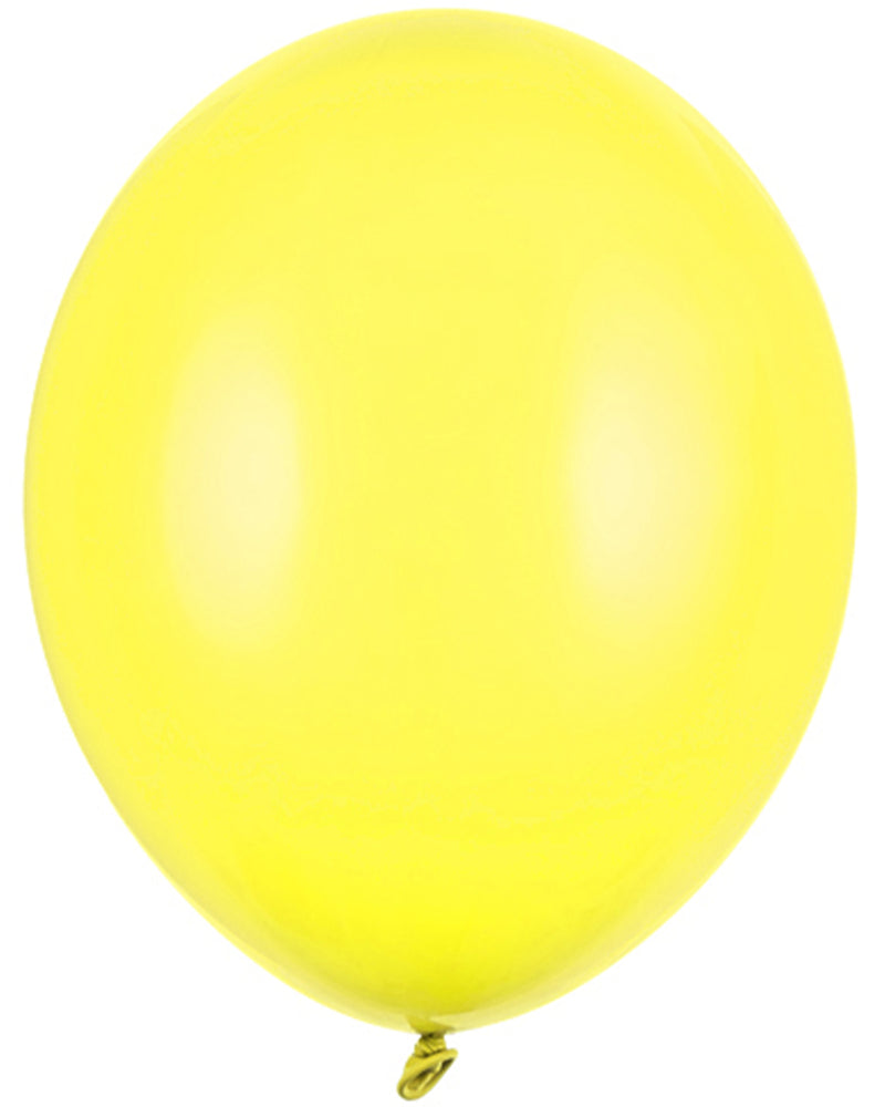100 Stk. Luftballon Ø30cm "Uni Pastell" | Pastell Gelb