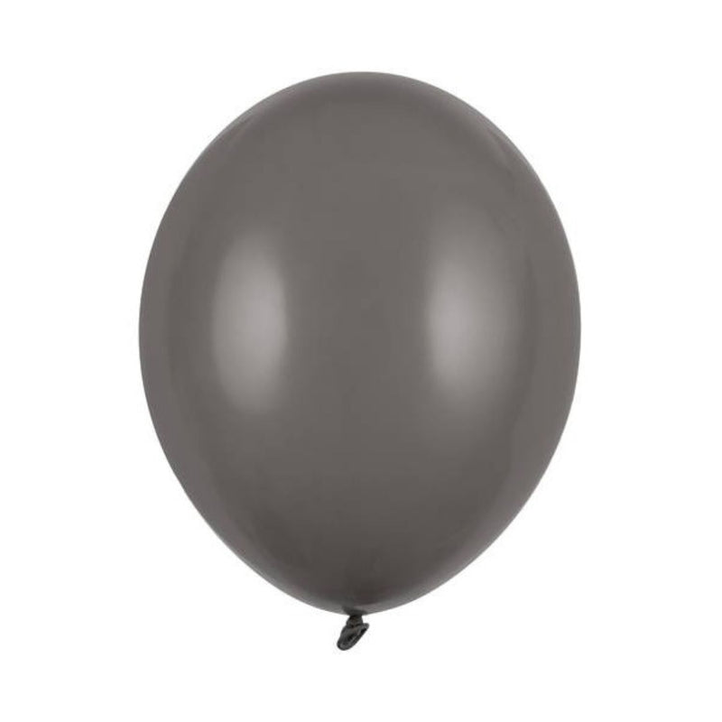 50 Stk. Luftballon Ø30cm "Uni Pastell" | Grau