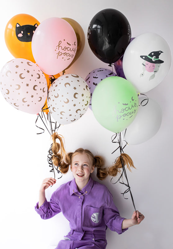 Luftballon Set "Halloween Hexen" | Ø30cm - 6Stk.
