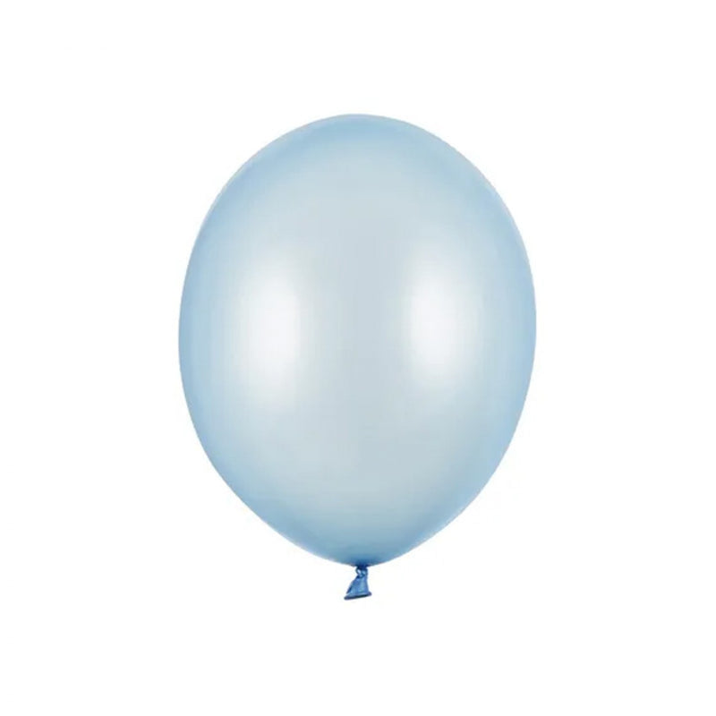 100 Stk. Luftballon Ø12cm "Uni Metallic" | Baby Blue