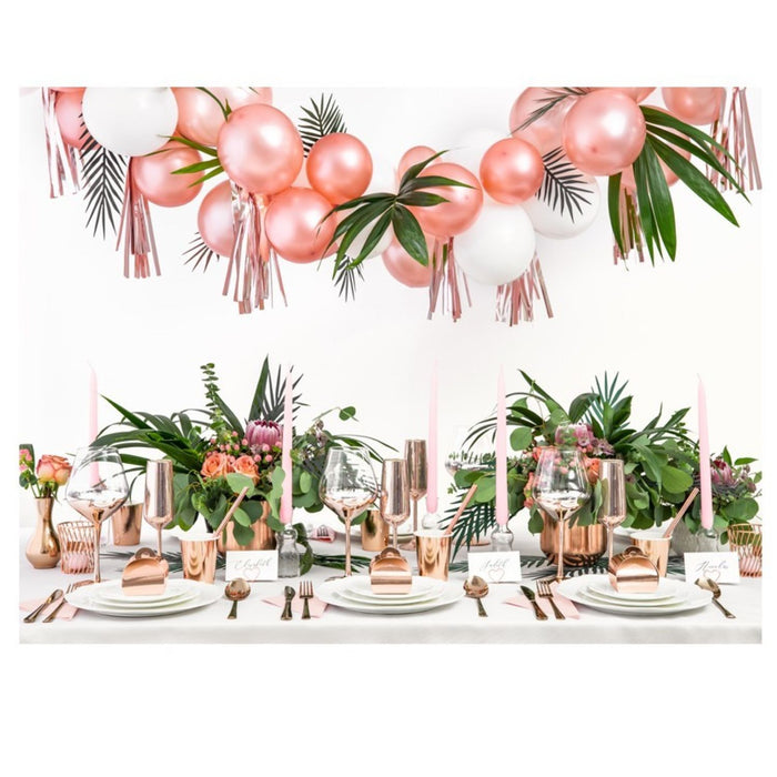 100 Stk. Luftballon Ø12cm "Uni Metallic" |  Roségold