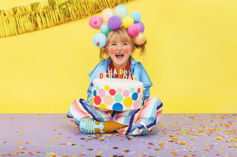 Geburtstagskerzen "Happy Birthday" 2,5 cm | Bunt