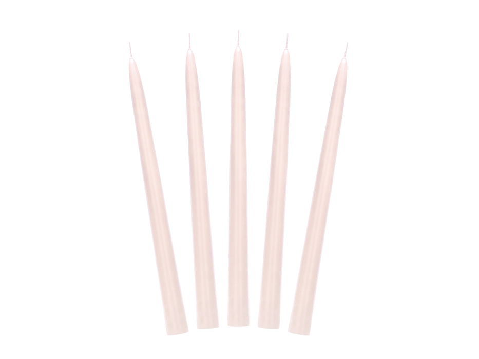 Spitzkerze 24 cm 10Stk. | Beige Matt
