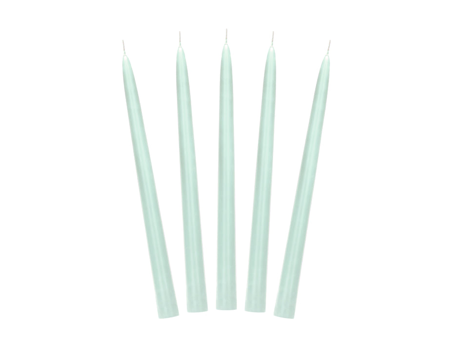 Spitzkerze 24 cm 10Stk. | Salbeigrün Matt