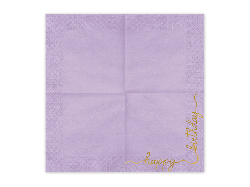 Servietten "Happy Birthday" 12Stk./33x33cm | Bunt