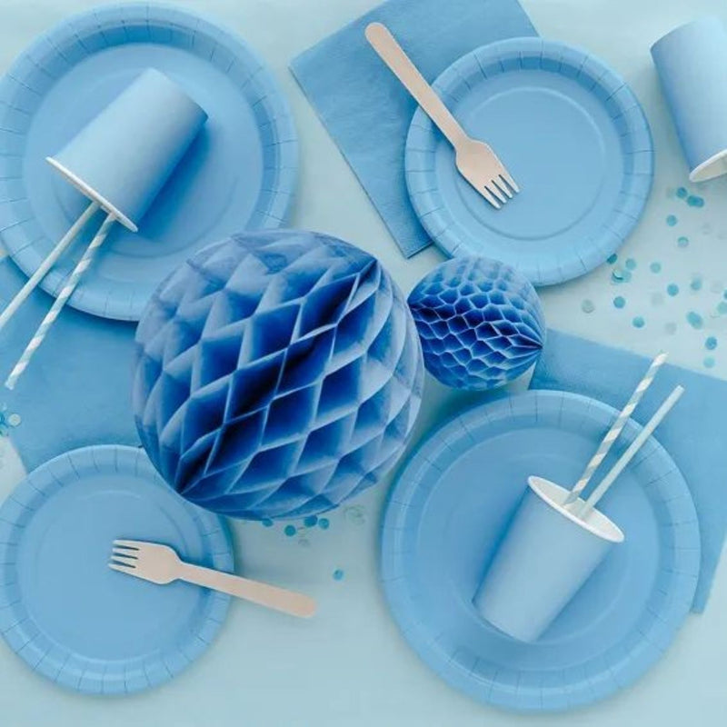 Servietten Uni 20Stk./33x33cm | Hellblau