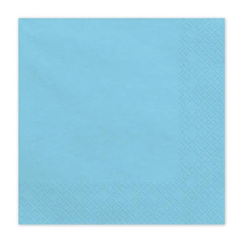 Servietten Uni 20Stk./33x33cm | Hellblau