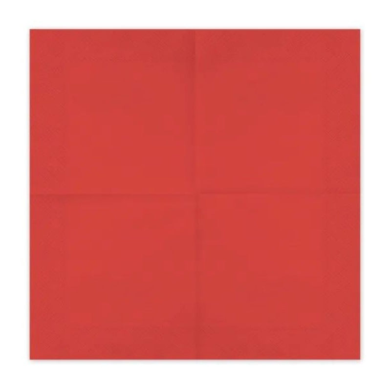 Servietten Uni 20Stk./33x33cm | Rot