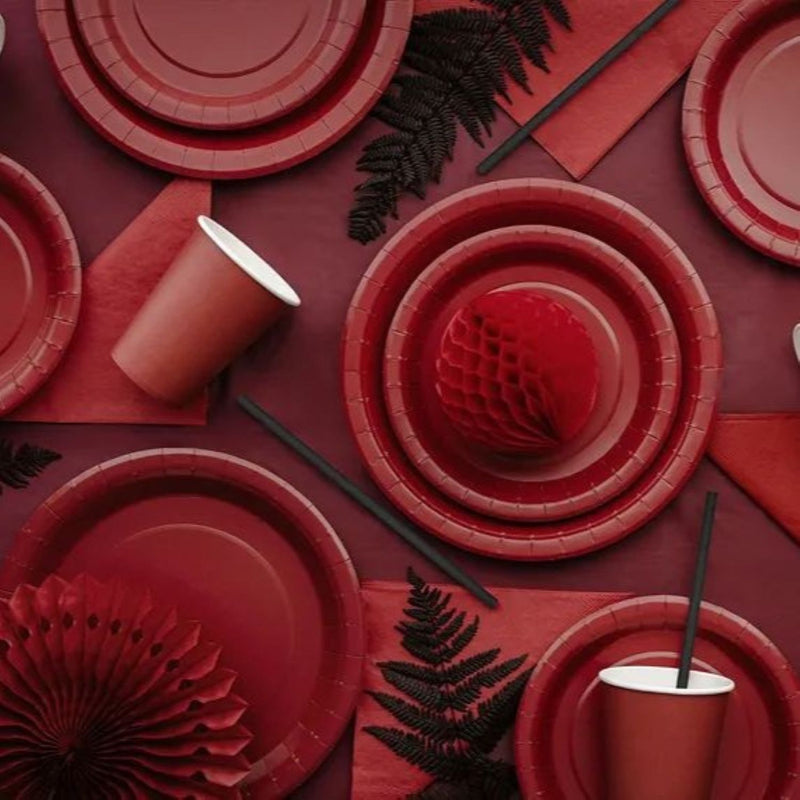 Servietten Uni 20Stk./33x33cm | Rot