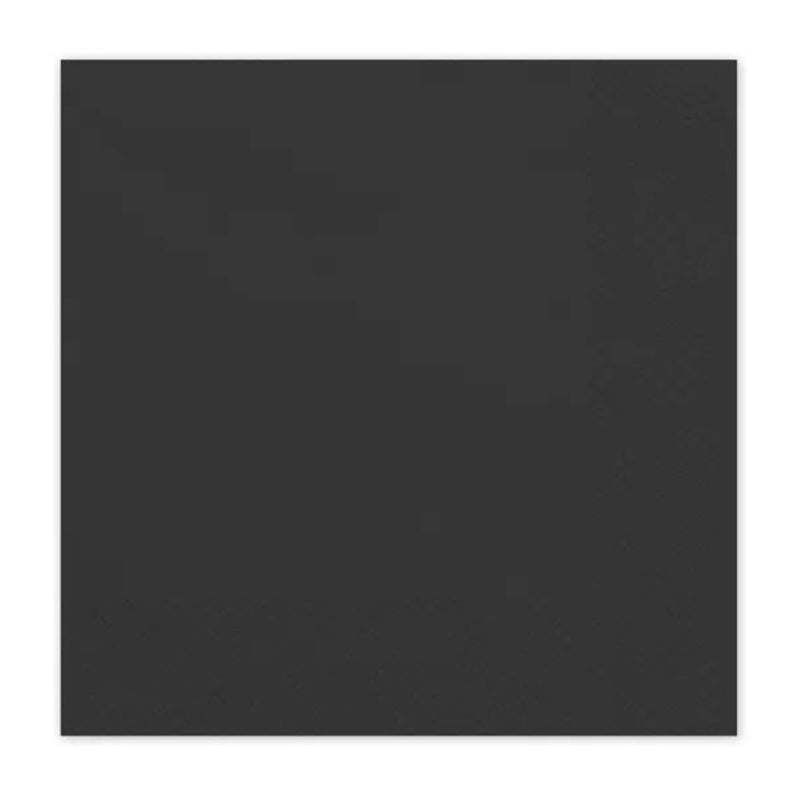 Servietten Uni 20Stk./33x33cm | Schwarz