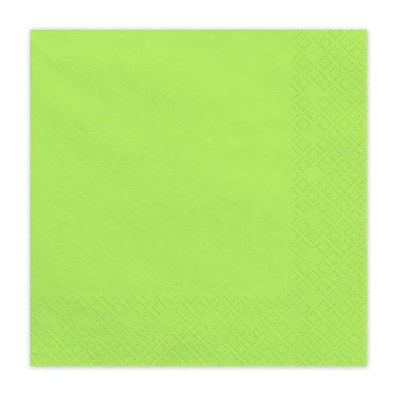 Servietten Uni 20Stk./33x33cm | Hellgrün