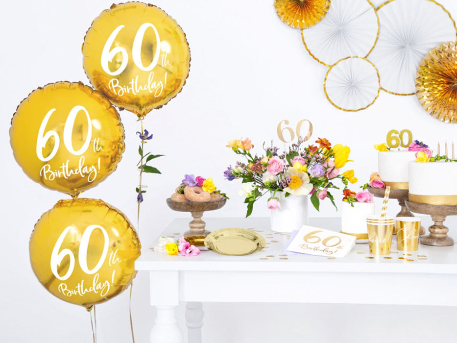 Servietten "Birthday Gold" 20Stk./33x33cm | #60