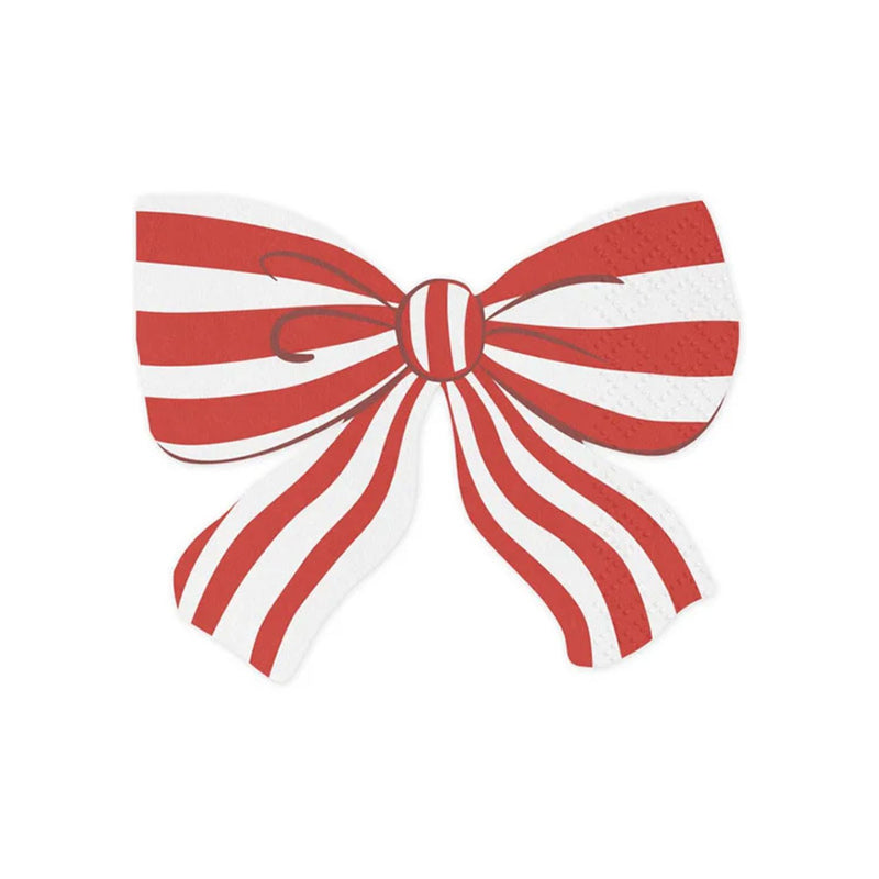 Servietten Christmas "Schleife" 12Stk./16x13cm | Rot