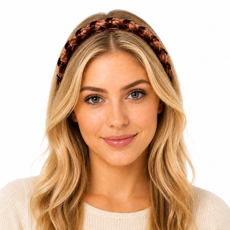 Samt Haarreif "Aneta" geflochten | Damen Haarschmuck