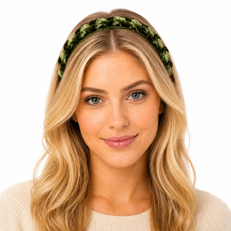 Samt Haarreif "Aneta" geflochten | Damen Haarschmuck