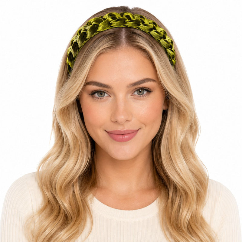 Samt Haarreif "Aneta" geflochten | Damen Haarschmuck