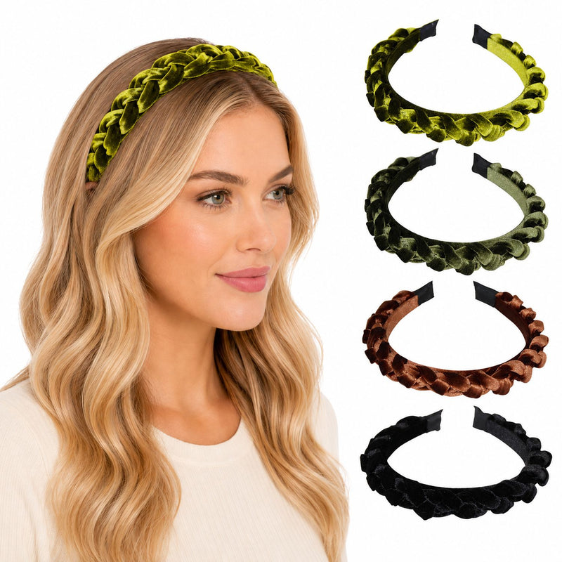 Samt Haarreif "Aneta" geflochten | Damen Haarschmuck