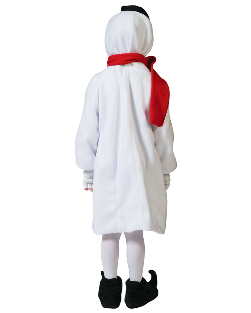 Schneemann Kostüm für Mädchen - Weißes Kleid | Kinderkostüm Winter Weihnachten Karneval