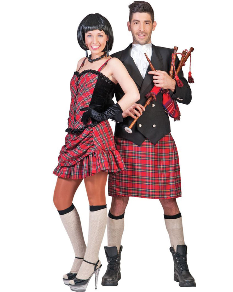 Schotten Kostüm "Cameron" für Herren | Jacke und Schottenrock